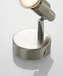 ELC Farida -LED-kohdevalo, Nikkeli, 1-lamp. 5 ELC Farida -LED-kohdevalo, Nikkeli, 1-lamp. -Lampan kauppa elc farida led kohdevalo nikkeli 1 lamp 14