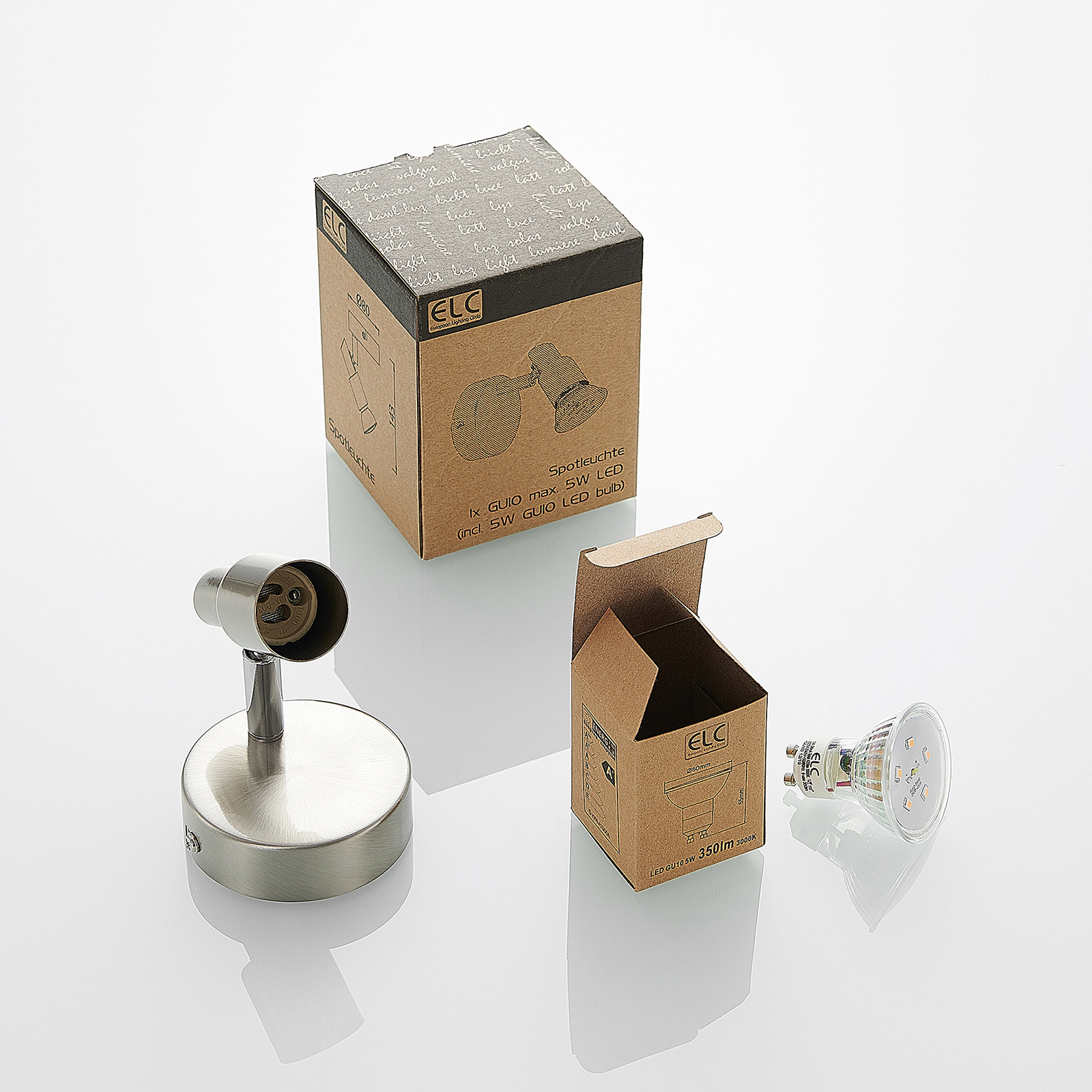 ELC Farida -LED-kohdevalo, nikkeli, 1-lamp. ELC Farida -LED-kohdevalo, Nikkeli, 1-lamp. -Lampan kauppa elc farida led kohdevalo nikkeli 1 lamp 16