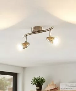 ELC Farida -LED-kohdevalo, Nikkeli, 2-lamp.