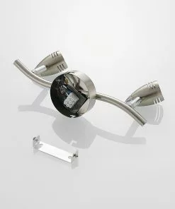 ELC Farida -LED-kohdevalo, Nikkeli, 2-lamp. -Lampan kauppa elc farida led kohdevalo nikkeli 2 lamp 7