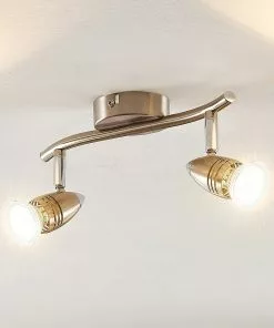 ELC Farida -LED-kohdevalo, Nikkeli, 2-lamp. -Lampan kauppa elc farida led kohdevalo nikkeli 2 lamp 8