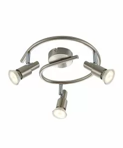 ELC Farida -LED-kohdevalo, Nikkeli, 3-lamp. -Lampan kauppa elc farida led kohdevalo nikkeli 3 lamp 3