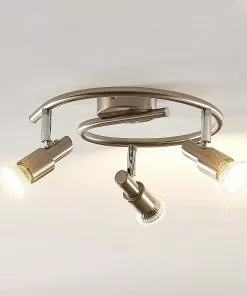 ELC Farida -LED-kohdevalo, Nikkeli, 3-lamp. -Lampan kauppa elc farida led kohdevalo nikkeli 3 lamp 8