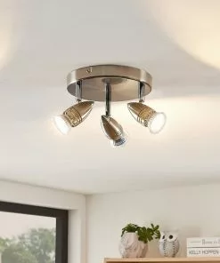 ELC Farida -LED-kohdevalo, Nikkeli, 3-lamp.