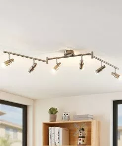 ELC Farida -LED-kohdevalo, Nikkeli, 6-lamp.