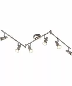 ELC Farida -LED-kohdevalo, Nikkeli, 6-lamp. -Lampan kauppa elc farida led kohdevalo nikkeli 6 lamp 3