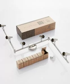 ELC Farida -LED-kohdevalo, Nikkeli, 6-lamp. -Lampan kauppa elc farida led kohdevalo nikkeli 6 lamp 7