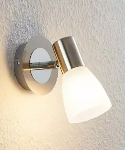 ELC Kamiran -LED-spotti, Lasivarjostin, 1-lamp. -Lampan kauppa elc kamiran led spotti lasivarjostin 1 lamp 8