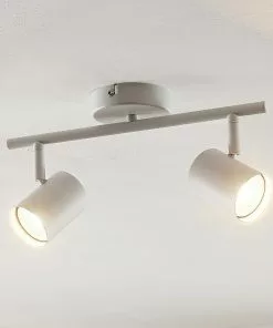 ELC Tomoki -LED-kohdevalo, Valkoinen, 2-lamp. 8 ELC Tomoki -LED-kohdevalo, Valkoinen, 2-lamp. -Lampan kauppa elc tomoki led kohdevalo valkoinen 2 lamp 8