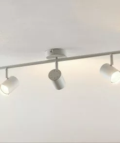 ELC Tomoki -LED-kohdevalo, Valkoinen, 3-lamp. 8 ELC Tomoki -LED-kohdevalo, Valkoinen, 3-lamp. -Lampan kauppa elc tomoki led kohdevalo valkoinen 3 lamp 8