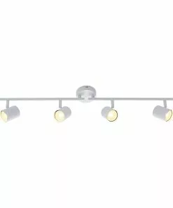 ELC Tomoki -LED-kohdevalo, Valkoinen, 4-lamp. 3 ELC Tomoki -LED-kohdevalo, Valkoinen, 4-lamp. -Lampan kauppa elc tomoki led kohdevalo valkoinen 4 lamp 3