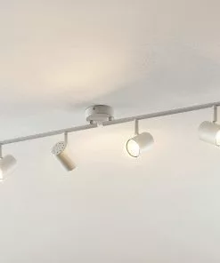 ELC Tomoki -LED-kohdevalo, Valkoinen, 4-lamp. 8 ELC Tomoki -LED-kohdevalo, Valkoinen, 4-lamp. -Lampan kauppa elc tomoki led kohdevalo valkoinen 4 lamp 8