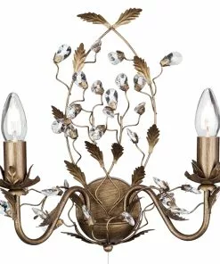 Searchlight Firenzeläistyylinen Almandite-seinävalaisin 2-lamp -Lampan kauppa firenzelaeistyylinen almandite seinaevalaisin 2 lamp 2