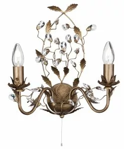 Searchlight Firenzeläistyylinen Almandite-seinävalaisin 2-lamp