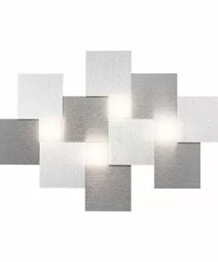 GROSSMANN Creo -kattovalaisin 4-lamp. 55x38,5, Alu
