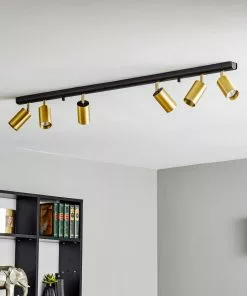 Nowodvorski Lighting Kattokohdevalo Eye Spot 6-lamp. Musta/messinki