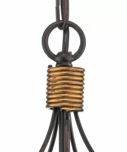 Euluna Kattokruunu Fiamma Marrone 5-lamp., Ei Varjostimia -Lampan kauppa kattokruunu fiamma marrone 5 lamp ei varjostimia 3