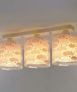 Dalber Kattovalaisin Clouds Lastenhuoneeseen 3-lamp Roosa