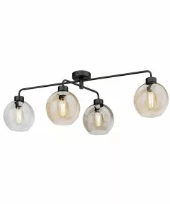 Euluna Kattovalaisin Cubus 4-lamp Kirkas/meripihka/harmaa -Lampan kauppa kattovalaisin cubus 4 lamp kirkas meripihka harmaa 4