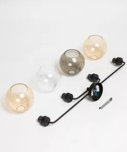 Euluna Kattovalaisin Cubus 4-lamp Kirkas/meripihka/harmaa -Lampan kauppa kattovalaisin cubus 4 lamp kirkas meripihka harmaa 6