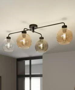 Euluna Kattovalaisin Cubus 4-lamp Kirkas/meripihka/harmaa -Lampan kauppa kattovalaisin cubus 4 lamp kirkas meripihka harmaa 8