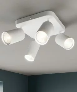 Nowodvorski Lighting Kattovalaisin Eye Spot 4-lamp. Neliö Valkoinen -Lampan kauppa kattovalaisin eye spot 4 lamp nelioe valkoinen 8