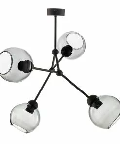 Euluna Kattovalaisin Fairy, 1-lamp., Harmaa-kirkas/musta -Lampan kauppa kattovalaisin fairy 1 lamp harmaa kirkas musta 3