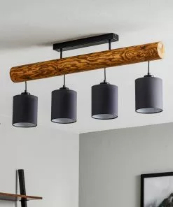 Euluna Kattovalaisin Furesta Petsattu Antrasiitti 4-lamp.