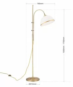 Orion Lattiavalo Old Lamp, Säädettävä Rungon Korkeus -Lampan kauppa lattiavalo old lamp saeaedettaevae rungon korkeus 3