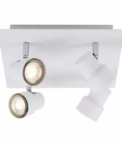 Briloner LED-kattovalo 2861-046 Kääntyvä, 4-lamp. Valkoinen -Lampan kauppa led kattovalo 2861 046 kaeaentyvae 4 lamp valkoinen 2