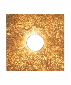 Austrolux By Kolarz LED-seinävalaisin Square Vintage 1-lamp. Kulta