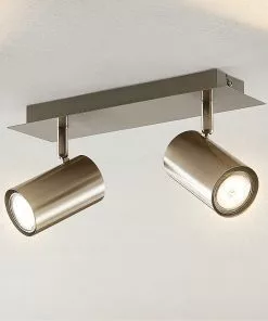Lindby Joffrey -kattokohdevalo, 2-lamp., Nikkeli -Lampan kauppa lindby joffrey kattokohdevalo 2 lamp nikkeli 8