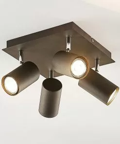 Lindby Joffrey -kattovalaisin, 4-lamp., Musta -Lampan kauppa lindby joffrey kattovalaisin 4 lamp musta 8