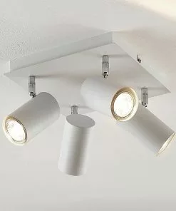 Lindby Joffrey -kattovalaisin, 4-lamp., Valkoinen -Lampan kauppa lindby joffrey kattovalaisin 4 lamp valkoinen 8