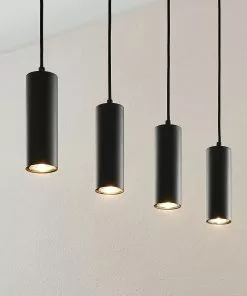 Lindby Joffrey -riippuvalaisin, 4-lamp., Musta -Lampan kauppa lindby joffrey riippuvalaisin 4 lamp musta 5