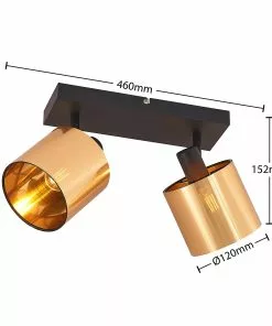 Lindby Joudy -kattovalaisin 2-lamp. Vaalea Pronssi -Lampan kauppa lindby joudy kattovalaisin 2 lamp vaalea pronssi 3