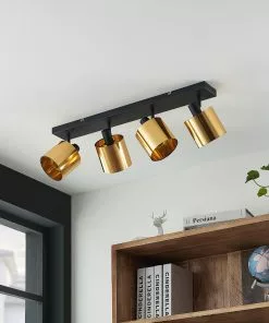 Lindby Joudy -kattovalaisin 4-lamp. Vaalea Pronssi