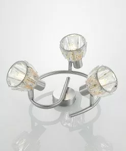 Lindby Kosta -kattovalaisin, 3-lamp., Nikkeliä -Lampan kauppa lindby kosta kattovalaisin 3 lamp nikkeliae 4