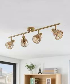 Lindby Kosta -kattovalaisin, 4-lamp., Messinkiä -Lampan kauppa lindby kosta kattovalaisin 4 lamp messinkiae 3