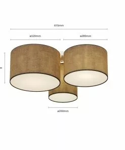 Lindby Laurenz -kattovalaisin, 3-lamp., Harmaa -Lampan kauppa lindby laurenz kattovalaisin 3 lamp harmaa 5