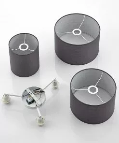 Lindby Laurenz -kattovalaisin, 3-lamp., Harmaa -Lampan kauppa lindby laurenz kattovalaisin 3 lamp harmaa 6