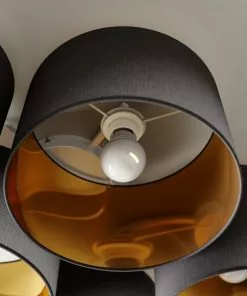 Lindby Laurenz -kattovalaisin 5-lamp. Harmaa-kulta -Lampan kauppa lindby laurenz kattovalaisin 5 lamp harmaa kulta 3