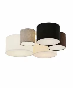 Lindby Laurenz -kattovalaisin 5-lamp. Ruskea-beige -Lampan kauppa lindby laurenz kattovalaisin 5 lamp ruskea beige 4