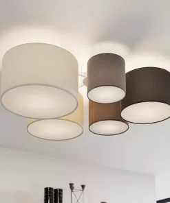 Lindby Laurenz -kattovalaisin 5-lamp. Ruskea-beige -Lampan kauppa lindby laurenz kattovalaisin 5 lamp ruskea beige 8