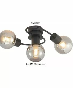 Lindby-LED-kattovalaisin Ciala, 3-lamp. Savu 2 Lindby-LED-kattovalaisin Ciala, 3-lamp. Savu -Lampan kauppa lindby led kattovalaisin ciala 3 lamp savu 2