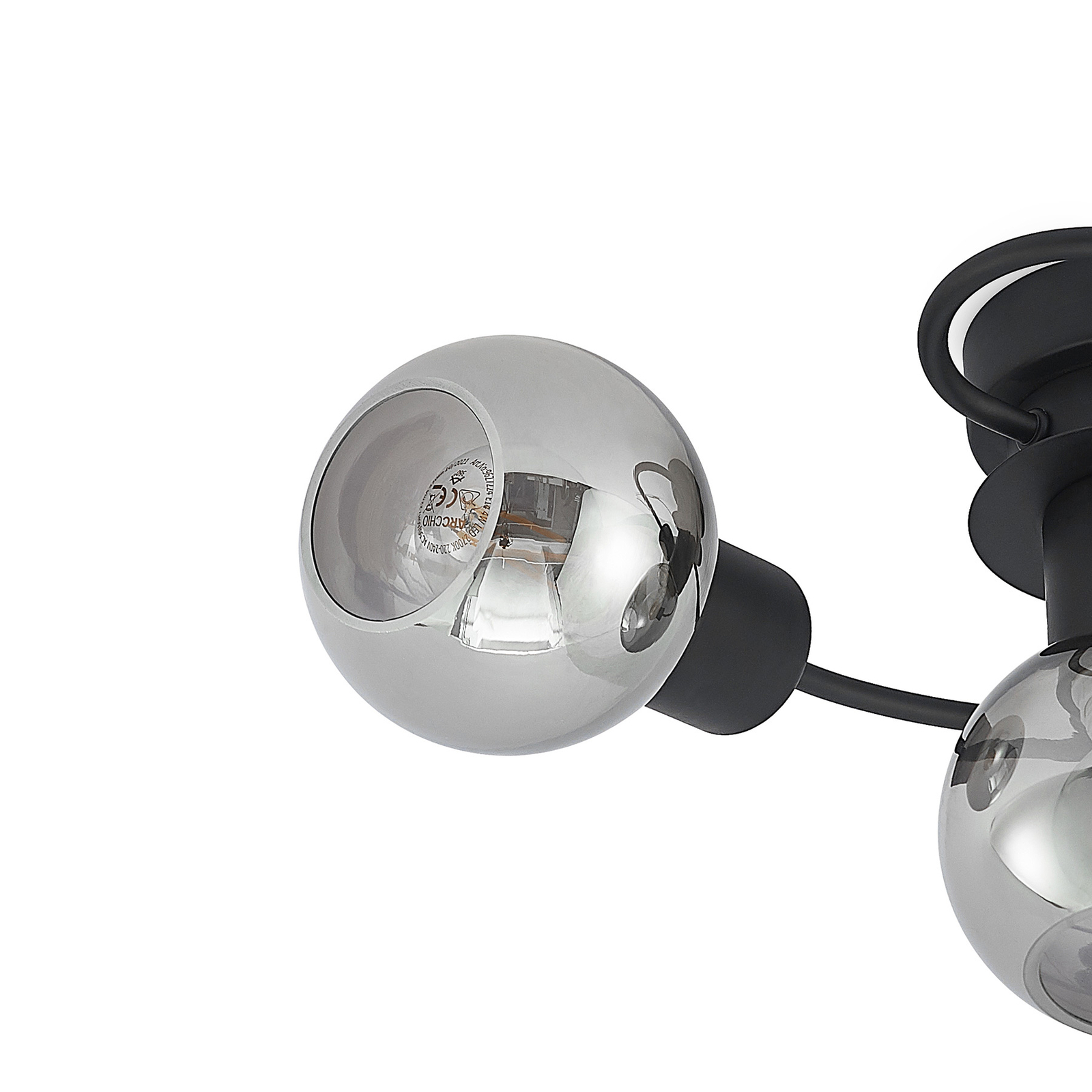 Lindby-LED-kattovalaisin Ciala, 3-lamp. savu Lindby-LED-kattovalaisin Ciala, 3-lamp. Savu -Lampan kauppa lindby led kattovalaisin ciala 3 lamp savu 5