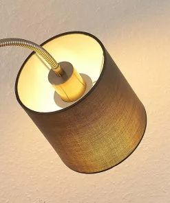 Lindby Manu -lattiavalo, 1-lamp., Harmaa -Lampan kauppa lindby manu lattiavalo 1 lamp harmaa 5