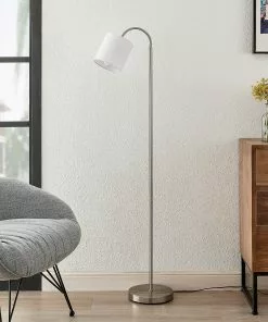 Lindby Manu -lattiavalo, 1-lamp., Valkoinen