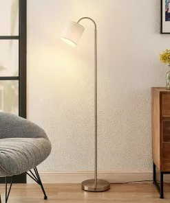 Lindby Manu -lattiavalo, 1-lamp., Valkoinen -Lampan kauppa lindby manu lattiavalo 1 lamp valkoinen 8