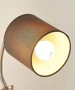 Lindby Manu -lattiavalo, 3-lamp., Harmaa -Lampan kauppa lindby manu lattiavalo 3 lamp harmaa 3